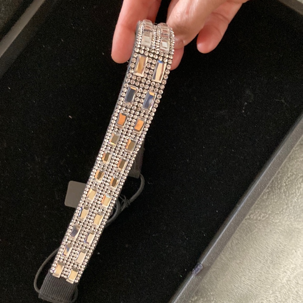 Rhinestone Headband - Elastic Stretch
